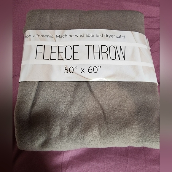 Other - cozy 50" x 60" fleece throw blanket